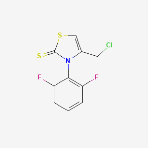 4-(chloromethyl)-3-(2,6-difluorophenyl)-1,3-thiazole-2(3H)-thione