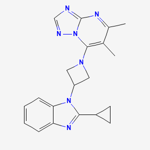 7-[3-(2-Cyclopropylbenzimidazol-1-yl)azetidin-1-yl]-5,6-dimethyl-[1,2,4]triazolo[1,5-a]pyrimidine