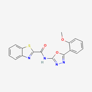 N-(5-(2-methoxyphenyl)-1,3,4-oxadiazol-2-yl)benzo[d]thiazole-2-carboxamide