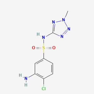 3-Amino-4-chloro-N-(2-methyltetrazol-5-yl)benzenesulfonamide