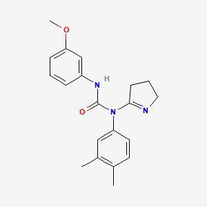1-(3,4-dihydro-2H-pyrrol-5-yl)-1-(3,4-dimethylphenyl)-3-(3-methoxyphenyl)urea