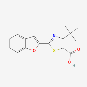 2-(1-Benzofuran-2-yl)-4-tert-butyl-1,3-thiazole-5-carboxylic acid