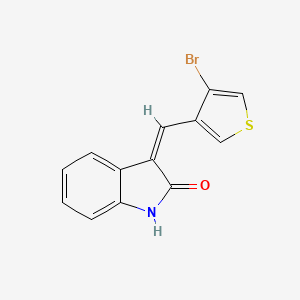 3-[(Z)-(4-bromo-3-thienyl)methylidene]-1H-indol-2-one