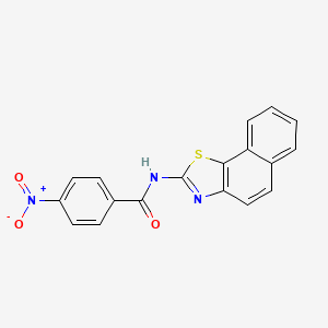molecular formula C18H11N3O3S B2507949 N-(naphtho[2,1-d]thiazol-2-yl)-4-nitrobenzamide CAS No. 313530-54-0
