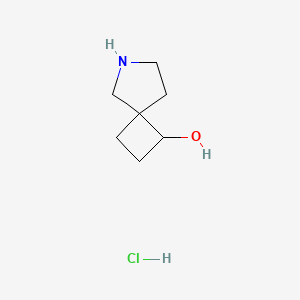molecular formula C7H14ClNO B2507953 6-Azaspiro[3.4]octan-1-ol hydrochloride CAS No. 1823886-51-6