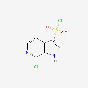 7-chloro-1H-pyrrolo[2,3-c]pyridine-3-sulfonyl chloride