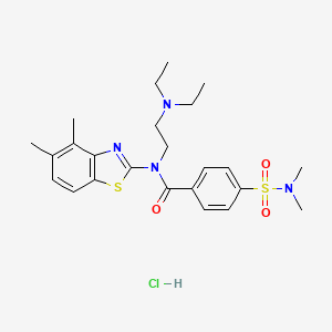 N-(2-(diethylamino)ethyl)-N-(4,5-dimethylbenzo[d]thiazol-2-yl)-4-(N,N-dimethylsulfamoyl)benzamide hydrochloride