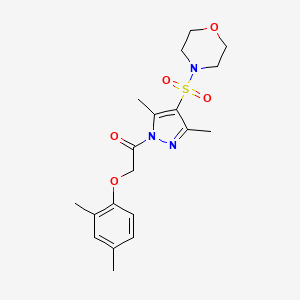 4-({1-[(2,4-dimethylphenoxy)acetyl]-3,5-dimethyl-1H-pyrazol-4-yl}sulfonyl)morpholine
