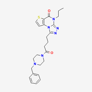 1-(4-(4-benzylpiperazin-1-yl)-4-oxobutyl)-4-propylthieno[2,3-e][1,2,4]triazolo[4,3-a]pyrimidin-5(4H)-one