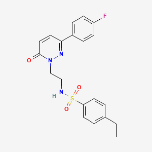 4-ethyl-N-(2-(3-(4-fluorophenyl)-6-oxopyridazin-1(6H)-yl)ethyl)benzenesulfonamide