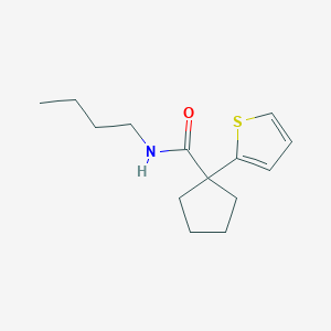 molecular formula C14H21NOS B2508143 N-butyl-1-(thiophen-2-yl)cyclopentanecarboxamide CAS No. 1049524-65-3