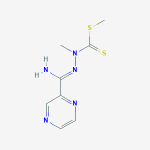molecular formula C8H11N5S2 B2508162 methyl N-[(Z)-[amino(pyrazin-2-yl)methylidene]amino]-N-methylcarbamodithioate CAS No. 301164-89-6