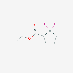 molecular formula C8H12F2O2 B2508177 Ethyl 2,2-Difluorocyclopentanecarboxylate CAS No. 1208074-87-6