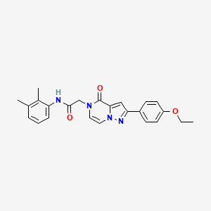 molecular formula C24H24N4O3 B2508185 N-(2,3-dimethylphenyl)-2-(2-(4-ethoxyphenyl)-4-oxopyrazolo[1,5-a]pyrazin-5(4H)-yl)acetamide CAS No. 941876-51-3