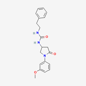 1-(1-(3-Methoxyphenyl)-5-oxopyrrolidin-3-yl)-3-phenethylurea