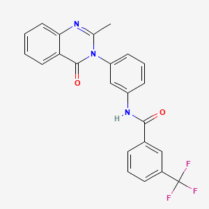 N-(3-(2-methyl-4-oxoquinazolin-3(4H)-yl)phenyl)-3-(trifluoromethyl)benzamide