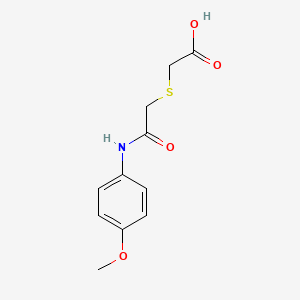 2-({[(4-Methoxyphenyl)carbamoyl]methyl}sulfanyl)acetic acid