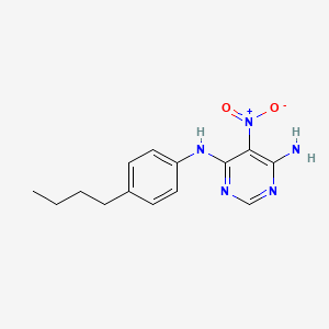 N4-(4-butylphenyl)-5-nitropyrimidine-4,6-diamine