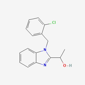 1-[1-[(2-Chlorophenyl)methyl]benzimidazol-2-yl]ethanol