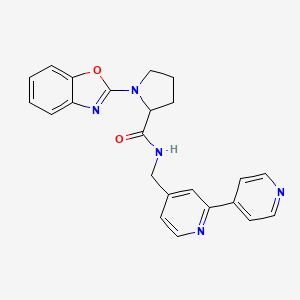 N-([2,4'-bipyridin]-4-ylmethyl)-1-(benzo[d]oxazol-2-yl)pyrrolidine-2-carboxamide
