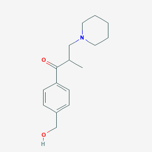 1-[4-(Hydroxymethyl)phenyl]-2-methyl-3-piperidin-1-ylpropan-1-one