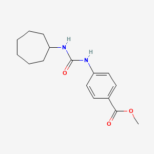 molecular formula C16H22N2O3 B2508255 Methyl 4-(3-Cycloheptylureido)Benzoate 