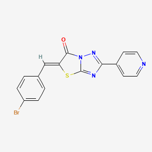 (Z)-5-(4-bromobenzylidene)-2-(pyridin-4-yl)thiazolo[3,2-b][1,2,4]triazol-6(5H)-one
