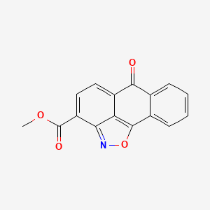 molecular formula C16H9NO4 B2508262 methyl 6-oxo-6H-anthra[1,9-cd]isoxazole-3-carboxylate CAS No. 95310-34-2