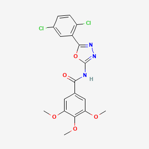 N-(5-(2,5-dichlorophenyl)-1,3,4-oxadiazol-2-yl)-3,4,5-trimethoxybenzamide