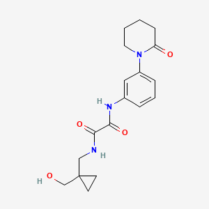 N1-((1-(hydroxymethyl)cyclopropyl)methyl)-N2-(3-(2-oxopiperidin-1-yl)phenyl)oxalamide