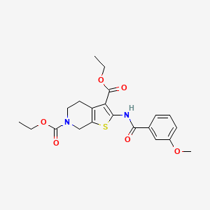 diethyl 2-(3-methoxybenzamido)-4,5-dihydrothieno[2,3-c]pyridine-3,6(7H)-dicarboxylate