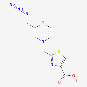 2-[[2-(Azidomethyl)morpholin-4-yl]methyl]-1,3-thiazole-4-carboxylic acid