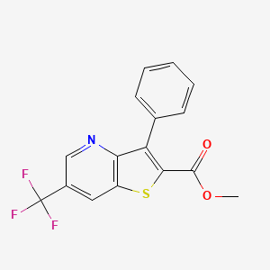 Methyl 3-phenyl-6-(trifluoromethyl)thieno[3,2-b]pyridine-2-carboxylate