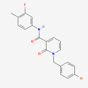 1-(4-bromobenzyl)-N-(3-fluoro-4-methylphenyl)-2-oxo-1,2-dihydropyridine-3-carboxamide