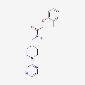 N-((1-(pyrazin-2-yl)piperidin-4-yl)methyl)-2-(o-tolyloxy)acetamide