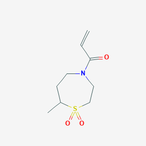 1-(7-Methyl-1,1-dioxo-1,4-thiazepan-4-yl)prop-2-en-1-one