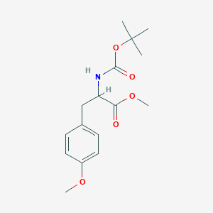 molecular formula C16H23NO5 B2508328 Methyl 2-((tert-butoxycarbonyl)amino)-3-(4-methoxyphenyl)propanoate CAS No. 156731-60-1