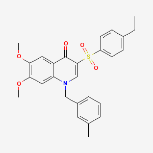 3-((4-ethylphenyl)sulfonyl)-6,7-dimethoxy-1-(3-methylbenzyl)quinolin-4(1H)-one