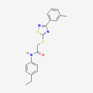 N-(4-ethylphenyl)-2-((3-(m-tolyl)-1,2,4-thiadiazol-5-yl)thio)acetamide