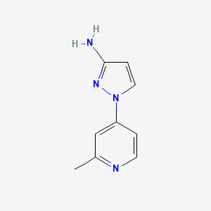 molecular formula C9H10N4 B2508394 1-(2-Methylpyridin-4-yl)pyrazol-3-amine CAS No. 1600307-87-6