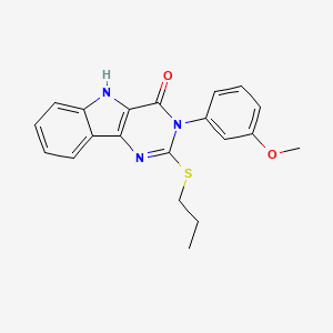 3-(3-methoxyphenyl)-2-(propylthio)-3H-pyrimido[5,4-b]indol-4(5H)-one