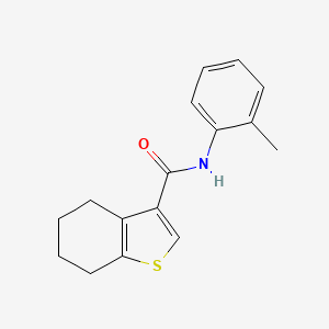 molecular formula C16H17NOS B2508402 N-(2-methylphenyl)-4,5,6,7-tetrahydro-1-benzothiophene-3-carboxamide CAS No. 314250-79-8