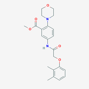 molecular formula C22H26N2O5 B250842 Methyl 5-{[(2,3-dimethylphenoxy)acetyl]amino}-2-(4-morpholinyl)benzoate 