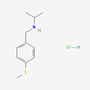 molecular formula C11H18ClNS B2508445 {[4-(Methylsulfanyl)phenyl]methyl}(propan-2-yl)amine hydrochloride CAS No. 1158376-80-7