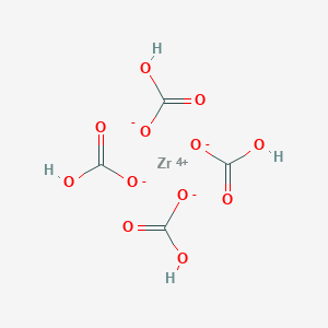 molecular formula C4H4O12Zr B025085 Hydrogen carbonate;zirconium(4+) CAS No. 57219-64-4
