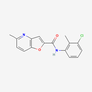 molecular formula C16H13ClN2O2 B2508526 N-(3-chloro-2-methylphenyl)-5-methylfuro[3,2-b]pyridine-2-carboxamide CAS No. 941969-55-7
