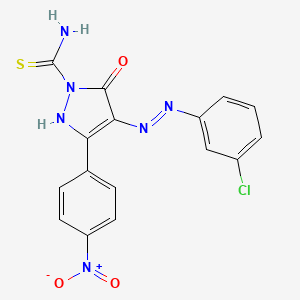 molecular formula C16H11ClN6O3S B2508554 Hck-IN-1 