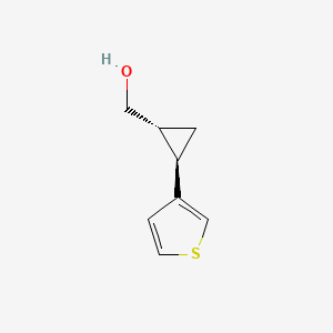 [(1R,2R)-2-Thiophen-3-ylcyclopropyl]methanol