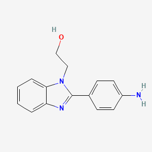 2-[2-(4-aminophenyl)-1H-1,3-benzodiazol-1-yl]ethan-1-ol