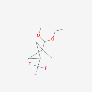 1-(Diethoxymethyl)-3-(trifluoromethyl)bicyclo[1.1.1]pentane